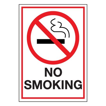 Industrial Heavy Duty No Smoking Decal - No Smoking